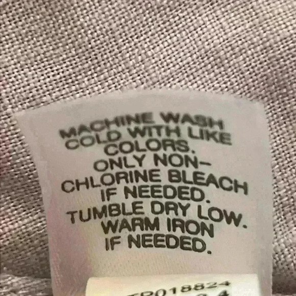 J. Jill Love Linen Lavender Blouse Women’s Sz 2X Long Sleeves Button F… - Picture 7 of 9